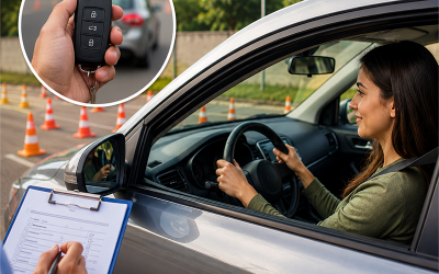 Prova da CNH com o próprio carro